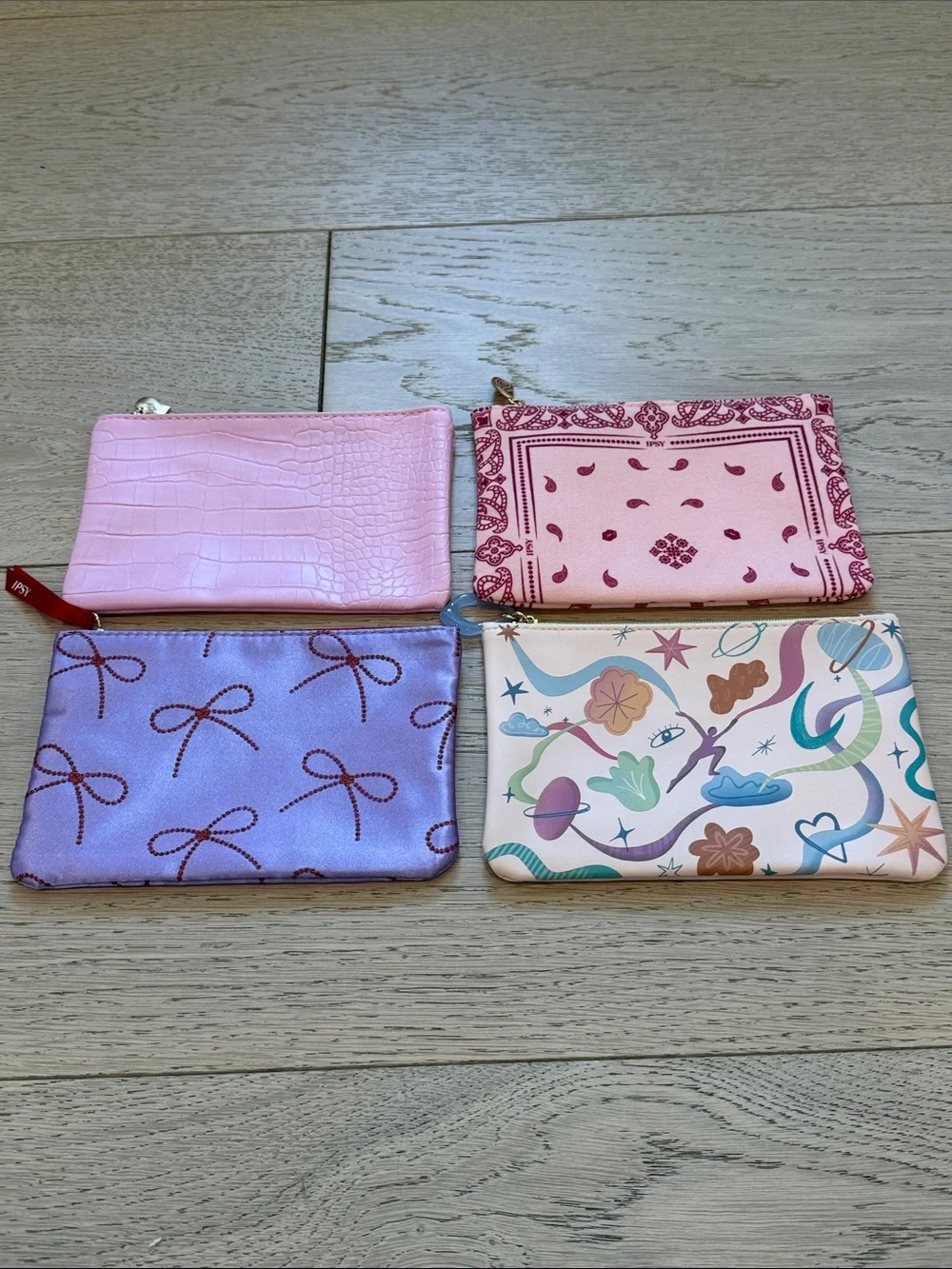 Bundle of 4 Cosmetic Glam Bags NWT